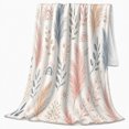 thumbnail image 2 of Pampas Grass Botanical Bohemian Calm, Cozy Friendship Quote Scene, Warm Flannel Blanket for Living Room and Reading Nook, Art Lovers Friendship Gift, Artistic Home Decor, 2 of 9