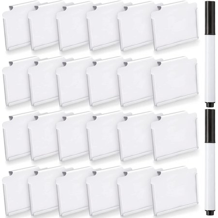 Basket Bin Labels Clip On Set 24 Pieces Kitchen Label Holders ...