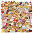 thumbnail image 1 of Jinsinto Cute Food Vinyl Stickers Pack for Water Bottles, Waterproof, Matte, 100 Pieces, 1 of 5