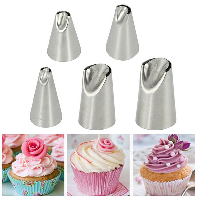 Fondant Cupcake Icing Piping Nozzles Baking Mold Flower Nozzle Ice Cream Tool Fondant Cupcake Icing Piping Nozzles Baking Mold Flower Nozzle Ice Cream Tool