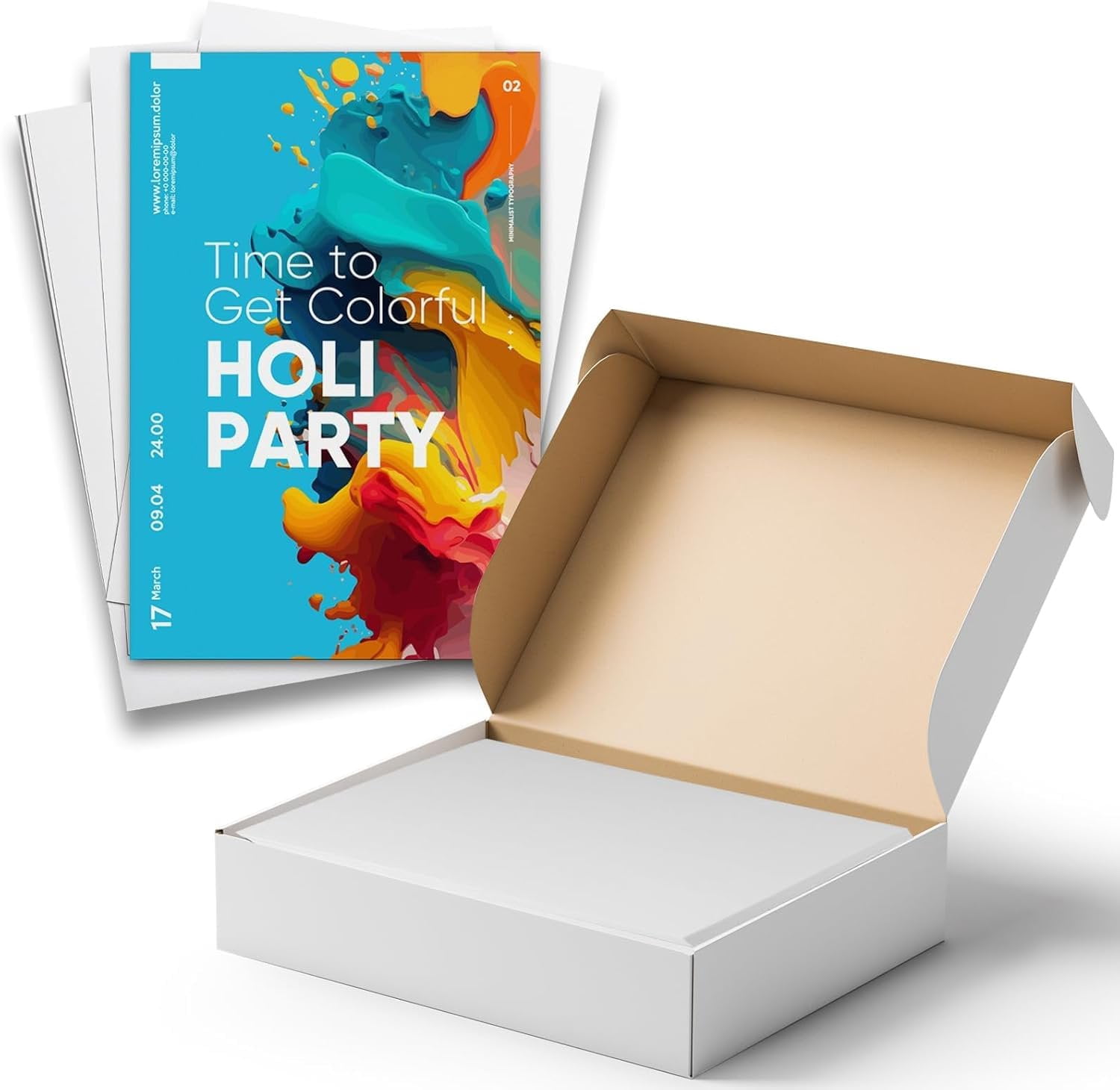 Hamilco White Cardstock Thick Paper - 5 x 7" Blank Heavy Weight 130 lb Cover Card Stock - 100 Pack