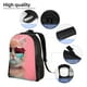 thumbnail image 5 of Disketp Cool Cat Pink Sunglasses Mochila Unisex de Apertura Lateral Completa, Mochila para Laptop para Escuela, Trabajo y Viajes, 5 of 6