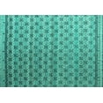 thumbnail image 1 of Ahgly Company Indoor Rectangle Abstract Turquoise Blue Modern Area Rugs, 6' x 9', 1 of 4