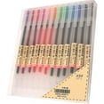 thumbnail image 1 of ORUYROP Premium Gel Ink Ball Point Pens, Fine Point, 0.5mm, Assorted Ink Colors, 12 Count, 1 of 6