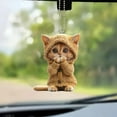 thumbnail image 6 of Cute Cat Pendant Ornament With Lanyard Car Acrylic Hanging Pendant Lot L7, 6 of 8
