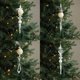 thumbnail image 1 of mfyjkho Adorno Colgante De Metal Acrílico Para Árbol De Navidad, 2,8 X 2,8 X 13,5 Cm, 1 Unidad, 1 of 7