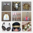 thumbnail image 2 of Original Doll Glasses Earrings Shoes Clothes Hats Headband Bags Stands Holders Decors Accessories Gao Jinjia LED, 2 of 2