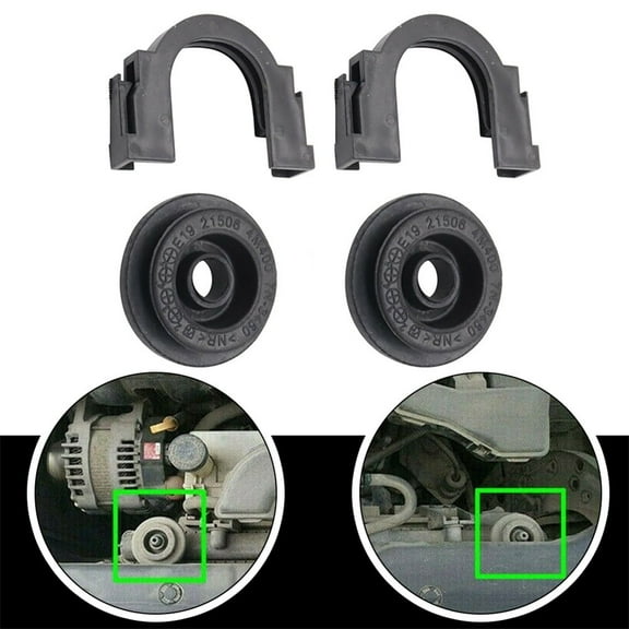 Upper Radiator Mount Bracket & Bushing 2Set For Nissan Maxima Quest Rogue Altima