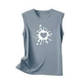 thumbnail image 4 of Aloohaidyvio Plus Size Tank Tops for Women,Womens Plus Size Tank Tops Summer T Shirts Sleeveless Casual Loose Tunic Blouses 2024 tank tops Clearance Sale S-2XL, 4 of 5