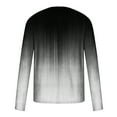 thumbnail image 5 of Mens Long Sleeve T-Shirts Big and Tall S-5X Plus Size Crewneck Long Sleeve Pullover T Shirts Casual Gradient Printed Basic Comfort Tees Tops, 5 of 5