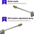 thumbnail image 5 of ZZkhGo High Pressure Adjustable Garden Hose Nozzle Metal Spray Gun Alloy and Copper Pistol Grip with Lock for Car Washing and Watering (1 Piece), 5 of 7