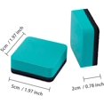thumbnail image 3 of OBOSOE Dry Erase Erasers, 24 Pack Magnetic Whiteboard Dry Eraser Chalkboard Cleansers for Classroom, Home and Office (Green, 1.97 x 1.105 Inch), 3 of 8