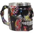 thumbnail image 4 of Ebros Black Day of The Dead Sugar Skull Coffee Mug 13Oz Novelty Tankard Cup, 4 of 5