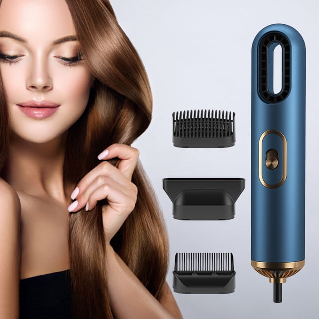 Mini secador de pelo 3 velocidades secador de pelo portátil herramientas de peinado (azul UE)