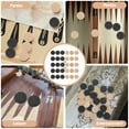 thumbnail image 3 of Guyelim Backgammon Pieces 30pcs Wood Backgammon Piece Checkers Chess Pieces Board Game Accessories, 3 of 10