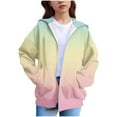 thumbnail image 1 of Chaquetas y prendas de vestir casuales con capucha de manga larga para niños y niñas, otoño e invierno, chaqueta con capucha de manga larga de polar, linda chaqueta de polar para bebé y parte superior, 1 of 5