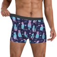 thumbnail image 2 of Cauagu Silhouette Cats Print Boxer Briefs for Men,Comfortable Breathable Men's Underwear Moisture Wicking Underpants -XX-Large, 2 of 8