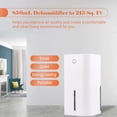 thumbnail image 7 of Shinysix Dehumidifier,Auto-off Bedroom RV Ft Portable Auto-off Portable Auto-off Bedroom Sq. Ft Portable 215 Sq. Ft 850mL 215 Sq., 7 of 7