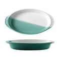 thumbnail image 1 of Creative Baking Dish Ceramic Cheese Baked Rice Plate Microwave Binaural Plate Vegetable Plate Tableware Household Baking Bowl, 1 of 4