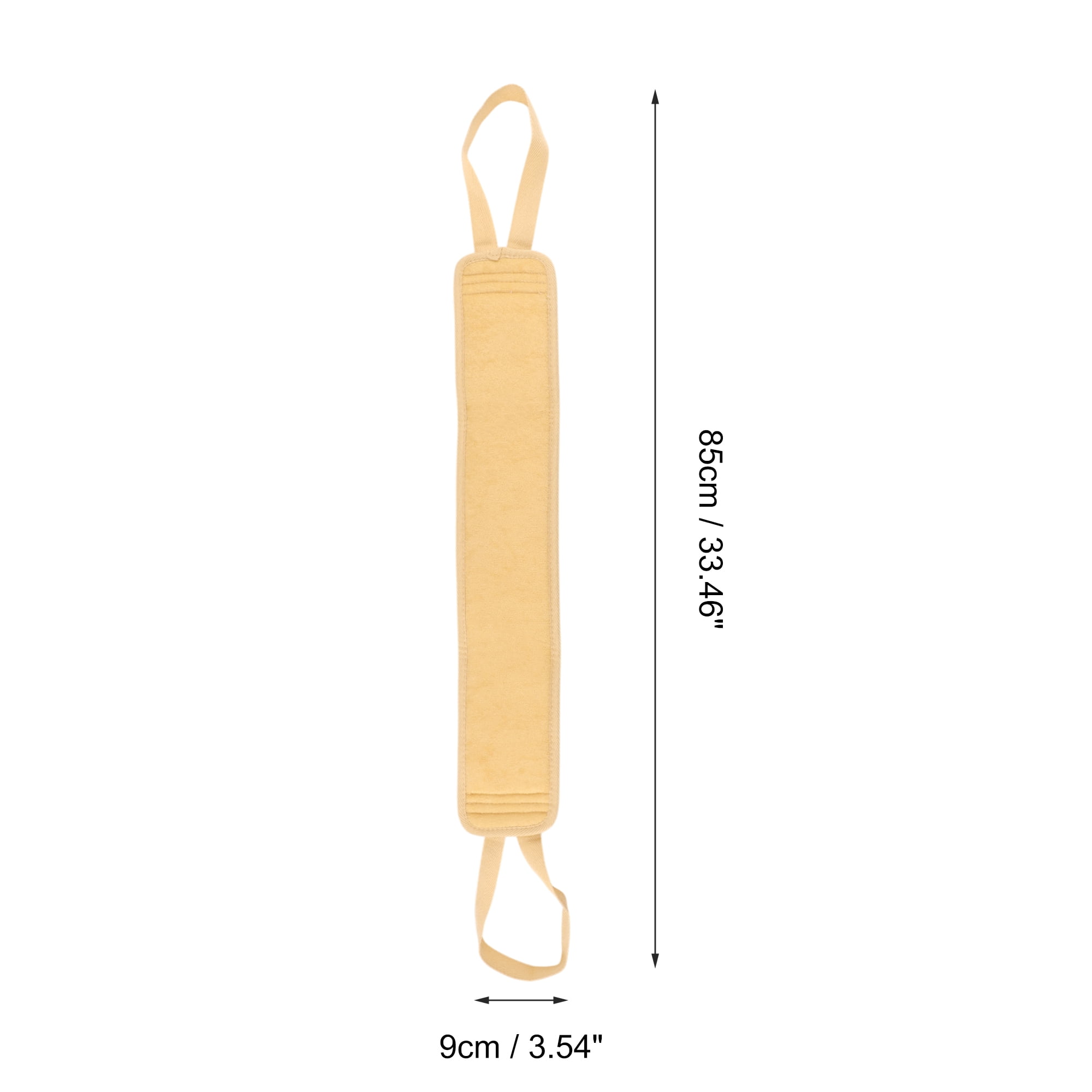 Unique Bargains Drawstring Back Bath towel for bathroom 33.46"x3.94" 1 Pc Yellow