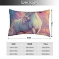 thumbnail image 2 of Salouo Colorful Cloud White Horse Pattern Pillow Cases,1PC Pillow Covers with Envelope Closure Decorative Pillow Case for Bed Couch,Pillows Not Included-16"x24", 2 of 6