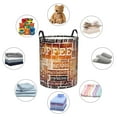 thumbnail image 6 of Daiia hand Drawn Vintage Coffee Laundry Hamper With Handles Large Storage Basket/Toy Organizer/Dirty Clothes Collapsible Waterproof For College Dorms, Bedroom,Bathroom, 6 of 8
