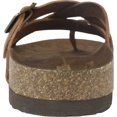 thumbnail image 4 of Women's White Mountain Hobo Toe Loop Sandal Brown Leather 6 M, 4 of 6