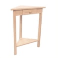 thumbnail image 1 of International Concepts Unfinished Corner Accent Table, 1 of 2