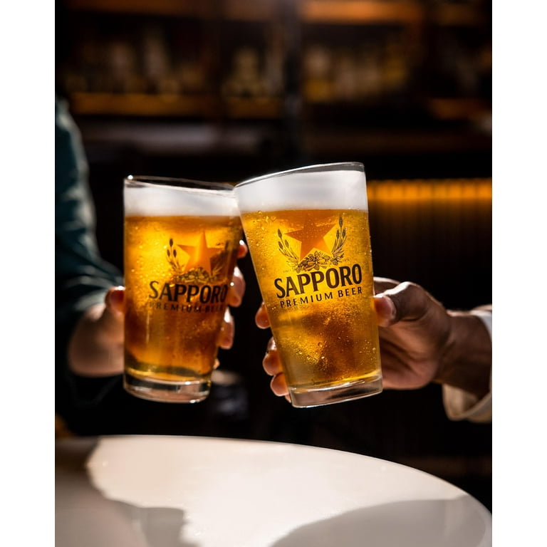 Sapporo Lager Beer, 12 fl oz Cans, 12 Pack, 4.9% ABV, Crisp
