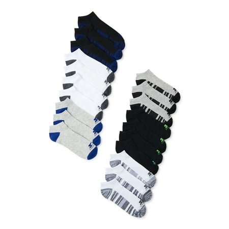 Starter Adult Men's No Show Casual Socks, Size 10-13, 20-Pack