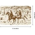 thumbnail image 3 of American Wild Western Desert Cowboy Bath Mat Non-Slip Soft Microfiber Bathroom Rugs Washable Bathmat, Carpet Rug Entryway Decor for Tub Shower Room Floor, 31.5x20 Mat, 3 of 6