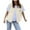 Beige, variant on Karight Fuzzy Sherpa Vest for Women Loose Open Front Button Down Fleece Cardigan Warm Winter Sleeveless Casual Jackets