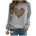 thumbnail image 2 of Valentines Day Sweatshirt for Women, Printed Sweatshirts Women, Crew Neck Long Sleeve Sweatshirt Ladies Casual Valentine's Day Printed Long Sleeved Round Neck Top, 2 of 8