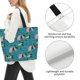 thumbnail image 3 of Balery Dachshund Dog Bolsa Tote Estilo Estético con Cremalleras, Bolsa de Hombro, Bolsa de Compras Grande y Plegable, 3 of 8