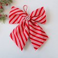 thumbnail image 4 of 9.8 Inch Velvet Christmas Bows for Christmas Tree,Wreath,Gift Wrapping,Crafts,Wedding,Party,Twist Tie Bows for Treat Bag Bakery Candy Bags,Home Decor(H), 4 of 6