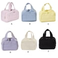 thumbnail image 4 of Naiovety Bolsa de maquillaje de gran capacidad y bien organizada que evita confusiones con 4 compartimentos. Almacenamiento y organización del hogar Blanquecino, 4 of 4