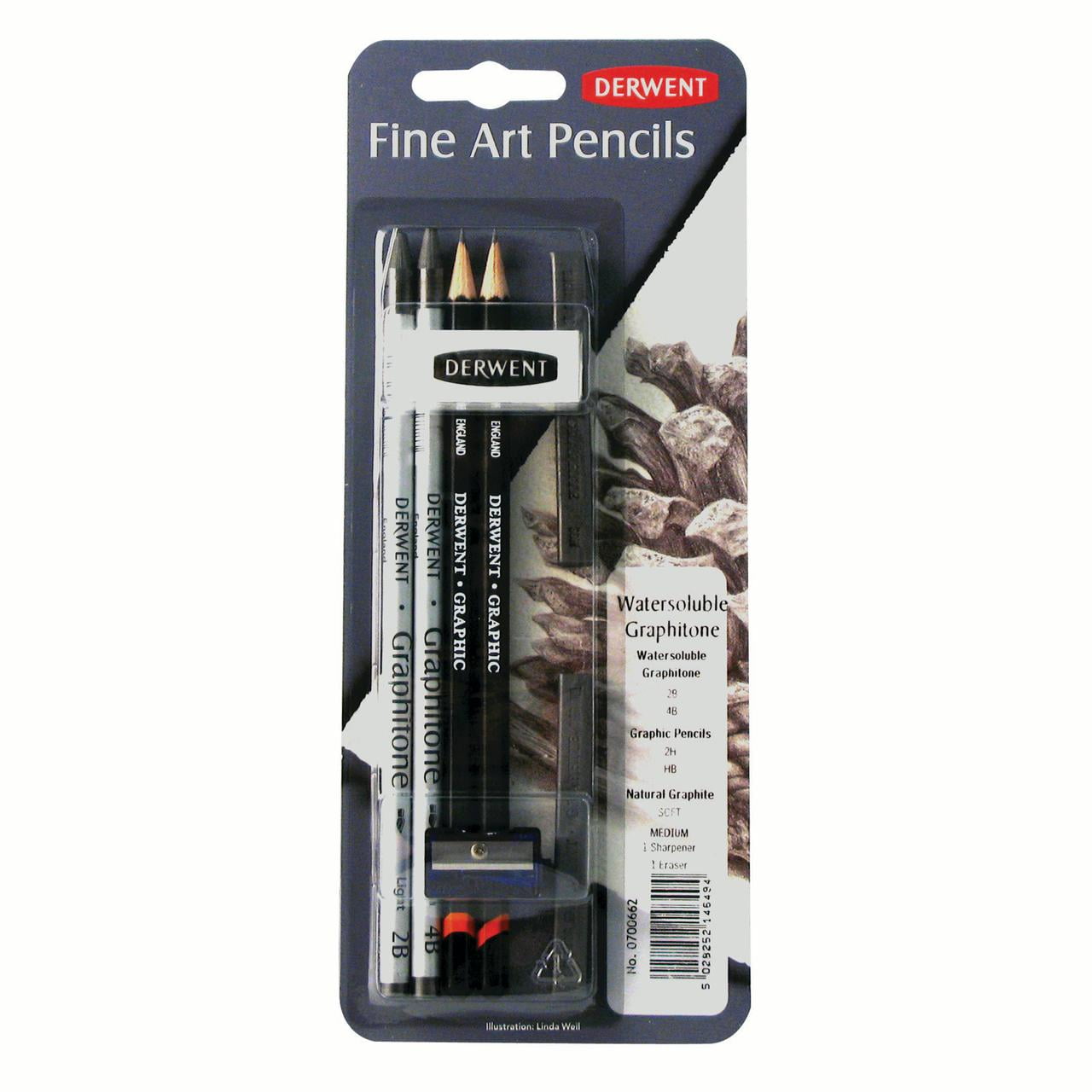 Derwent Watersoluble Graphitone Mixed Media Set