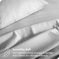 thumbnail image 3 of Bare Home Premium 1800 Collection 4-Piece Bed Sheet Set, Full, Heathered Pewter, 3 of 8