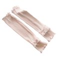 thumbnail image 1 of RYGRZJ Été Longs Gants Sans Doigts Femmes Protection Solaire Gants Minces Manches au, 1 of 1