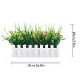 thumbnail image 5 of Fence Potted Artificial Flower Simulation Cloth Flower Artificial Flower Home Wedding Fake Floral Decor, White & Red, 5 of 5