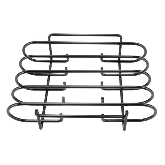 4,Row Rib Rack, Durable Iron BBQ Grill For Smoking, Camping  Outdoor Cooking, Holds Ribs Upright