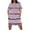 Pink, variant on Nmnitkp Women's Plus Size 2025 Casual Summer Dresses - Spring V-Neck Short Sleeve Knee-Length Beach Dress with Pockets