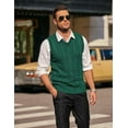 thumbnail image 5 of COOFANDY Men's Cotton Sweater Vest V Neck Casual Sleeveless Knitted Sweater, 5 of 6