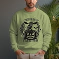 thumbnail image 5 of Men's 330g 100% Cotton Pumpkin Pattern Dropped Shoulder Crew Neck Sweatshirt, 5 of 15
