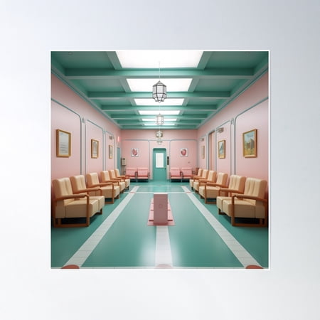 The Muji Waiting Room. Poster Wall Art, Modern Wall Decor, 8x12 UNFRAMED