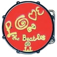 thumbnail image 1 of The Beatles Love Drum Belt Buckle, 1 of 1