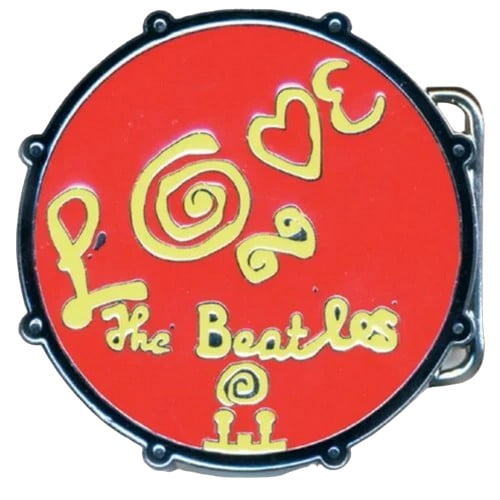 The Beatles Love Drum Belt Buckle