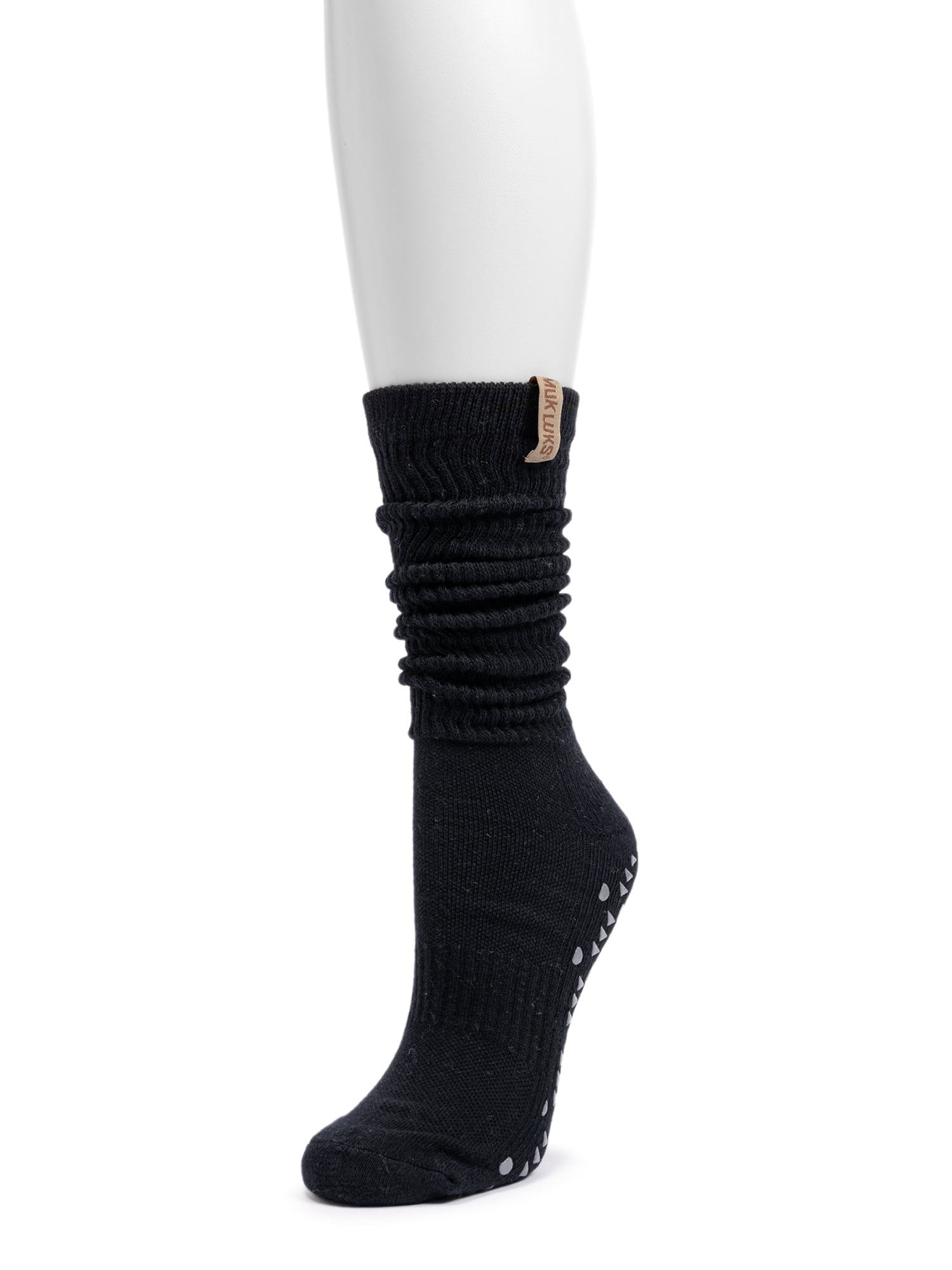 MUK LUKS Women's Pilates Slouch Sock, 1-Pack, Shoe Sizes 6-10