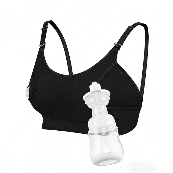 Prichor Hands Free Pumping Bra, Adjustable Breast Pump Holding and Nursing Bra, Pumping & Nursing Bra in One, 2XL (38DE-40BC)