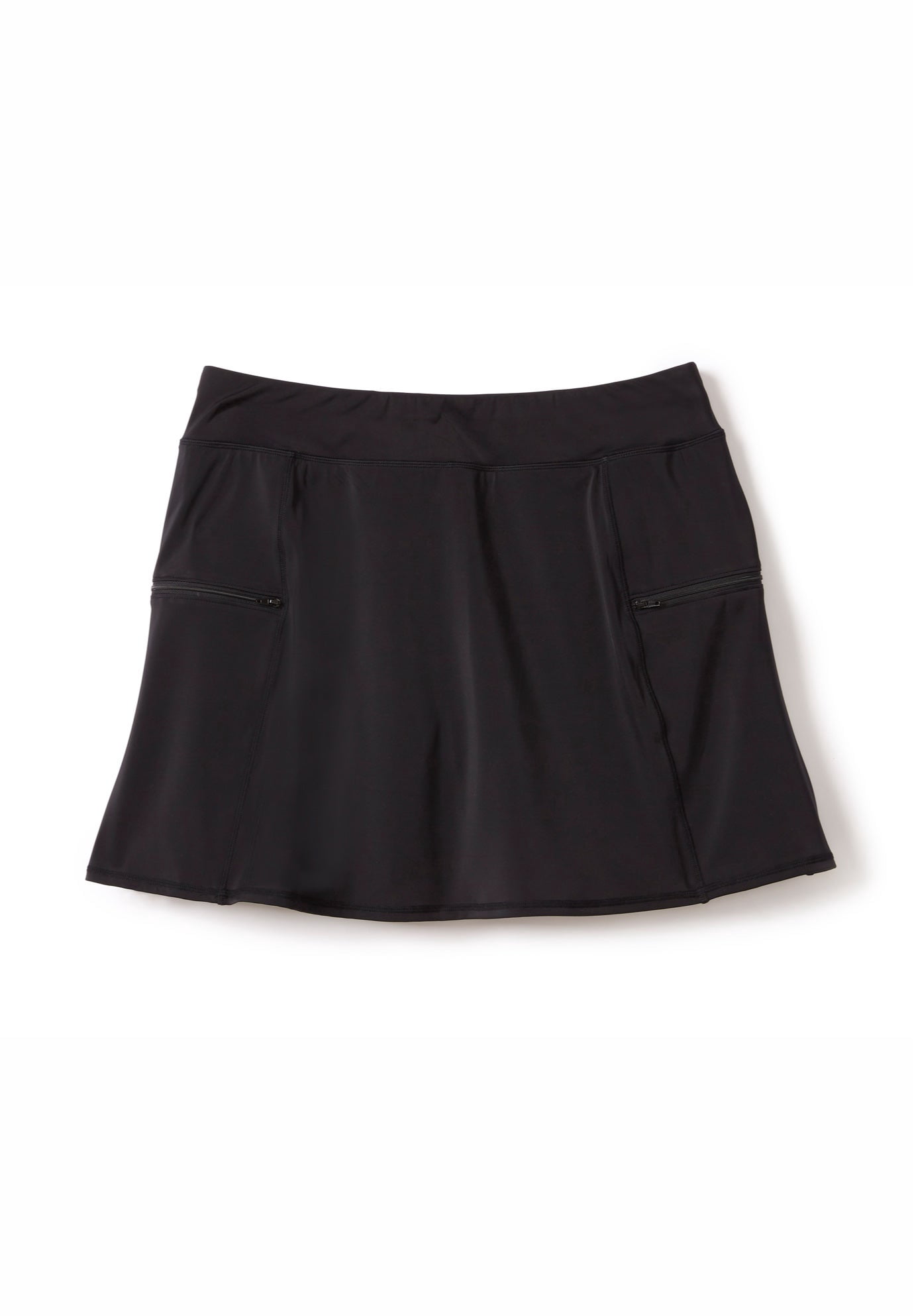 Swim 365 Women's Plus Size Zip-Pocket Swim Skort